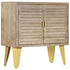 Rustika Rowe -  Sideboard 80x35x80 cm Solid Mango Wood and Cast Iron